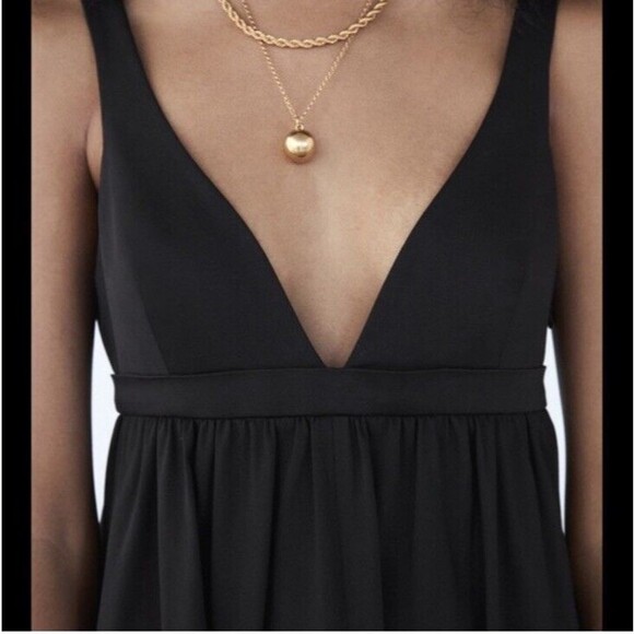 Zara Poplin Maxi Dress 100% Cotton Sz S Wedding Guest - Picture 4 of 11